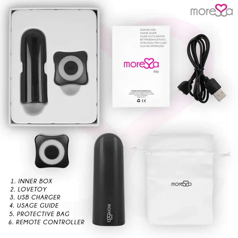 MORESSA - NIX VIBRATOR FERNBEDIENUNG SCHWARZ - Vanelion Paradise