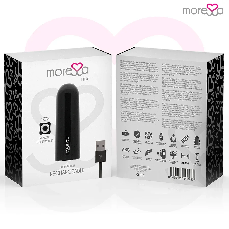 MORESSA - NIX VIBRATOR FERNBEDIENUNG SCHWARZ - Vanelion Paradise