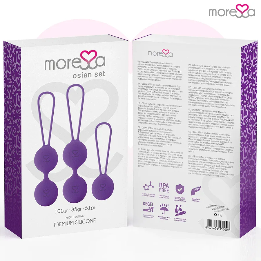 MORESSA - OSIAN SET PREMIUM LILA SILIKON - Vanelion Paradise