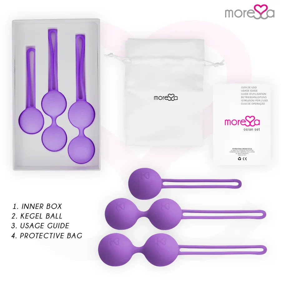 MORESSA - OSIAN SET PREMIUM LILA SILIKON - Vanelion Paradise