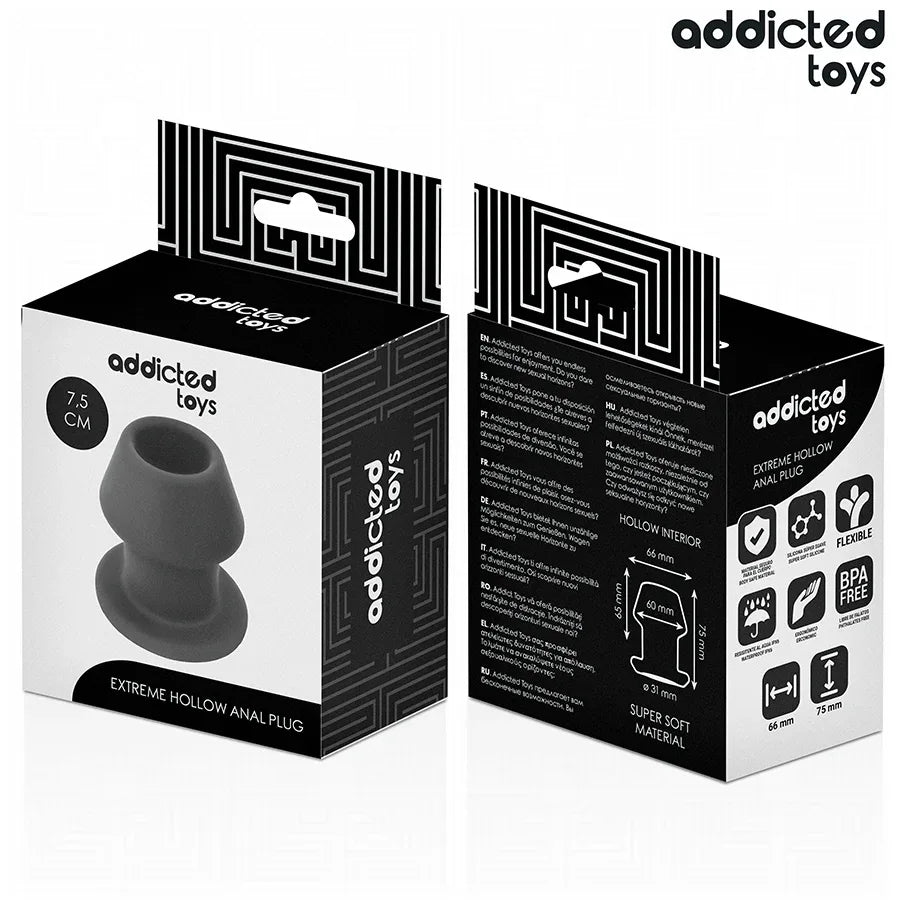ADDICTED TOYS - EXTREM HOHL ANAL PLUG GRÖSSE S 7,5 CM - Vanelion Paradise