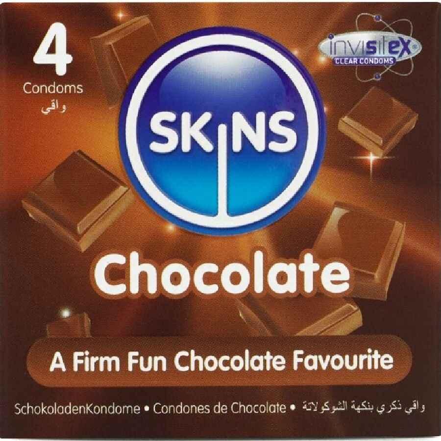 SKINS - SCHOKOLADE PREMIUM-KONDOME PACKUNG 4 - Vanelion Paradise