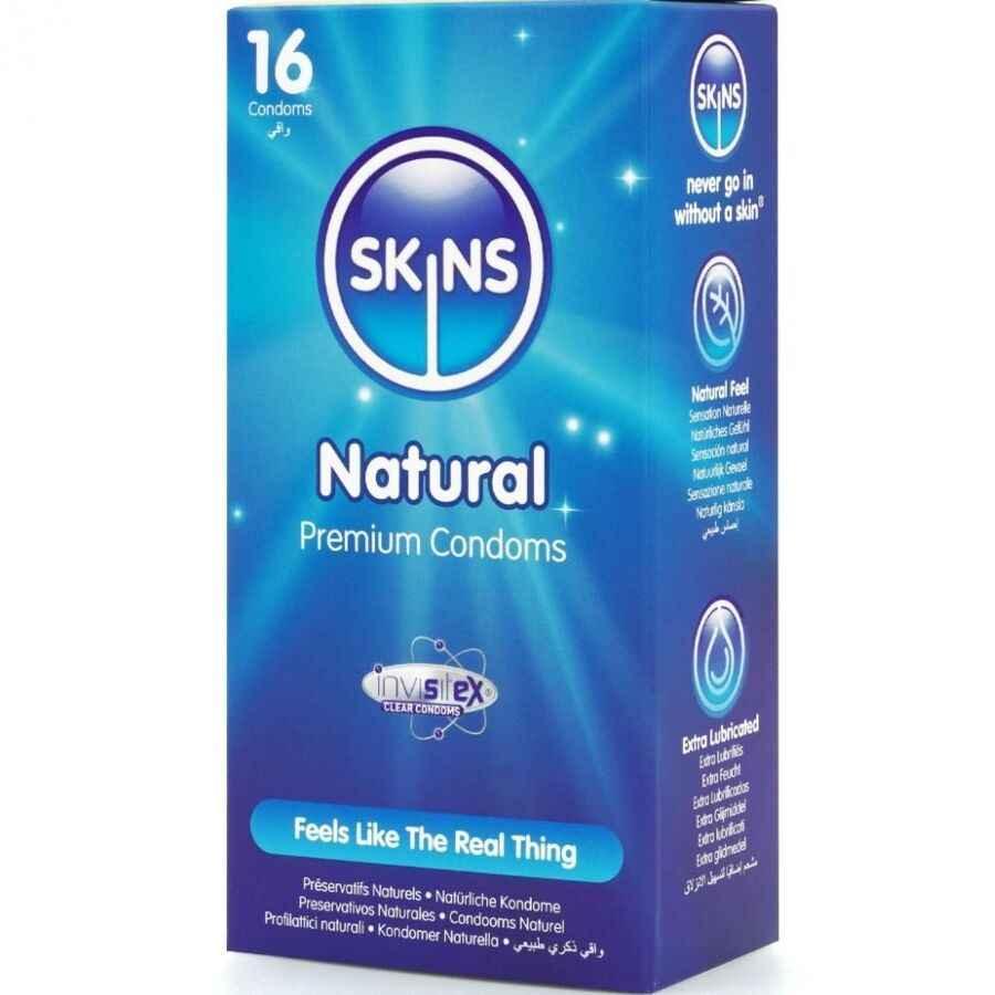 SKINS - NATÜRLICHE PREMIUM-KONDOME PACKUNG 16 - Vanelion Paradise