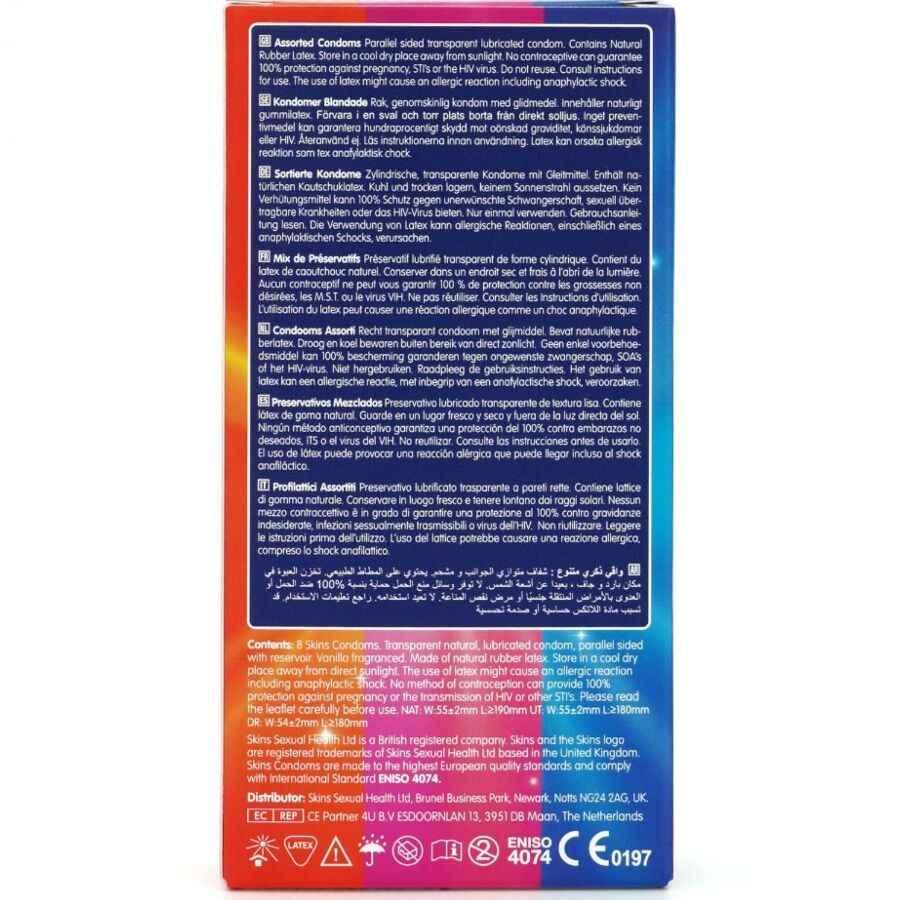 SKINS - SORTIERTE PREMIUM-KONDOME PACKUNG 8 - Vanelion Paradise