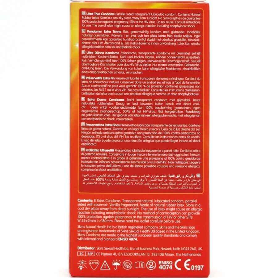 SKINS - ULTRA DÜNNE PREMIUM-KONDOME PACKUNG 8 - Vanelion Paradise
