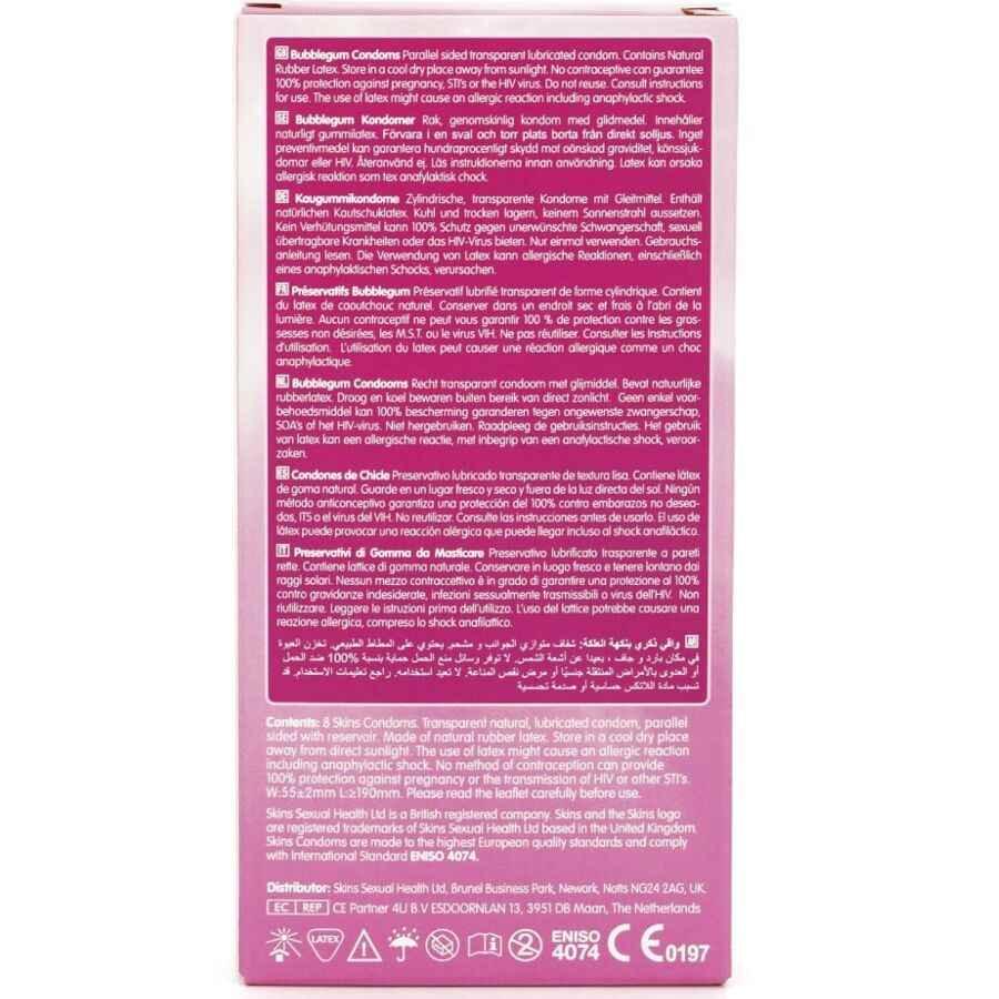 SKINS - BUBBLEGUM PREMIUM-KONDOME PACKUNG 8 - Vanelion Paradise