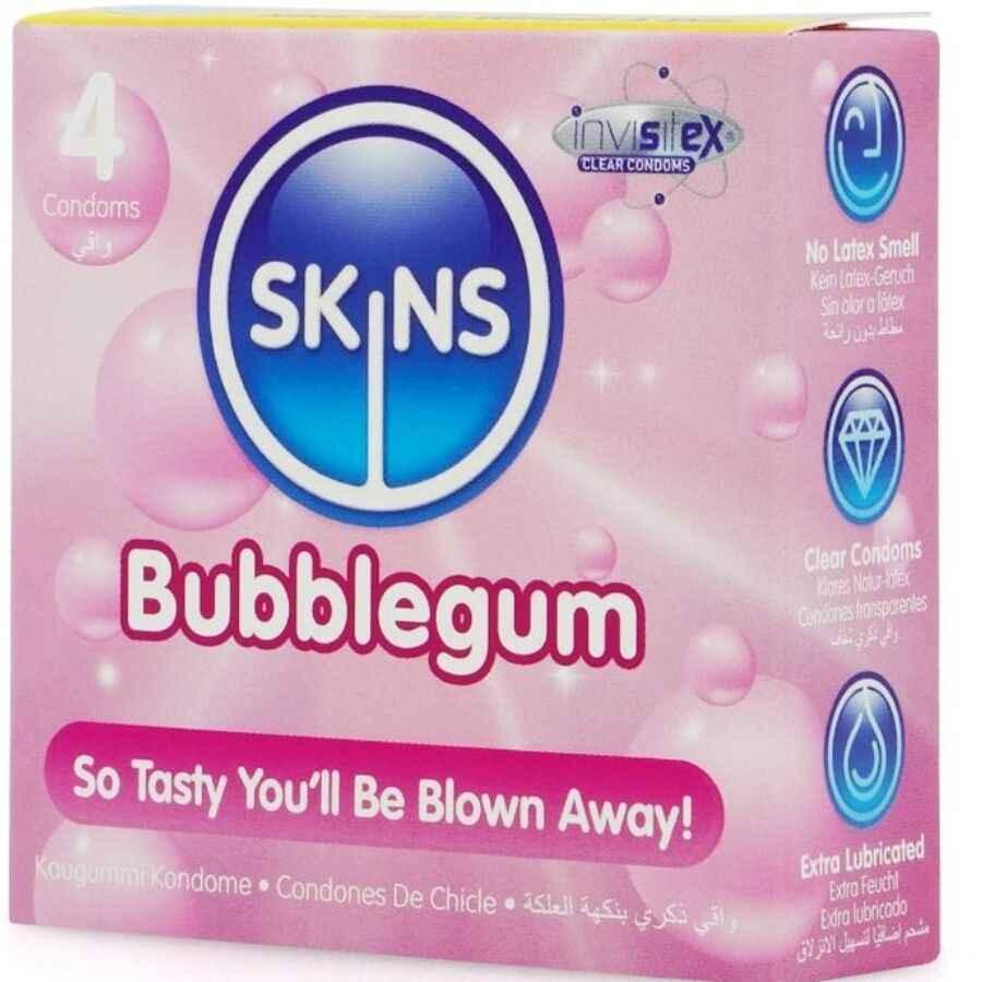 SKINS - BUBBLEGUM PREMIUM-KONDOME PACKUNG 4 - Vanelion Paradise