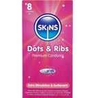 SKINS - DOTS & RIBS PREMIUM-KONDOME PACKUNG 8 - Vanelion Paradise