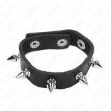 KINK - PENISRING AUS LEDER MIT SPIKES 21,5 X 1,6 CM - Vanelion Paradise