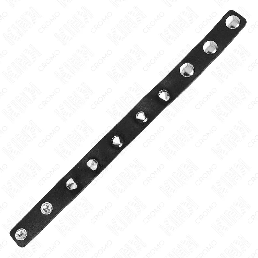 KINK - PENISRING AUS LEDER MIT SPIKES 21,5 X 1,6 CM - Vanelion Paradise