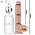 MR INTENSE – BALDWIN REALISTISCHES MULTIFUNKTIONSGERÄT MIT VIBRATION, AUF- UND AB-FERNBEDIENUNG, 22 CM – ODER – 4 CM