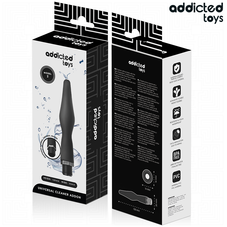 ADDICTED TOYS - ANAL CLEANER MIT UNIVERSALADAPTER MODELL 2