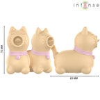 INTENSE - TOULOUSE STIMULATOR MIT 360º ROTIERENDER ZUNGE GELB - Vanelion Paradise