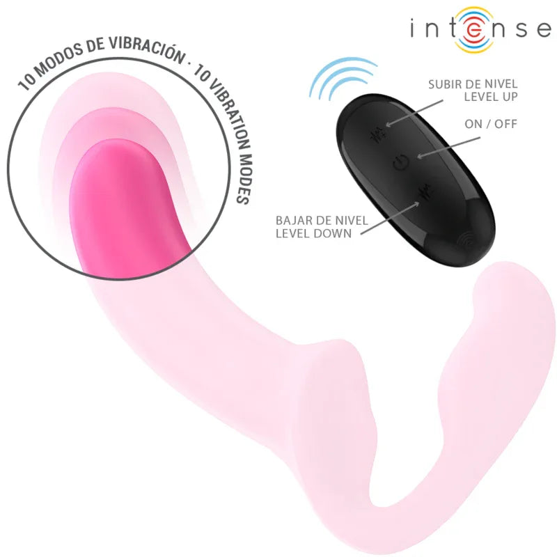 INTENSE - AMY DOPPELVIBRATOR 20 CM ROSA FERNBEDIENUNG - Vanelion Paradise