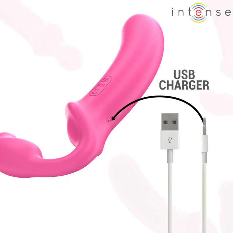 INTENSE - AMY DOPPELVIBRATOR 20 CM ROSA FERNBEDIENUNG - Vanelion Paradise