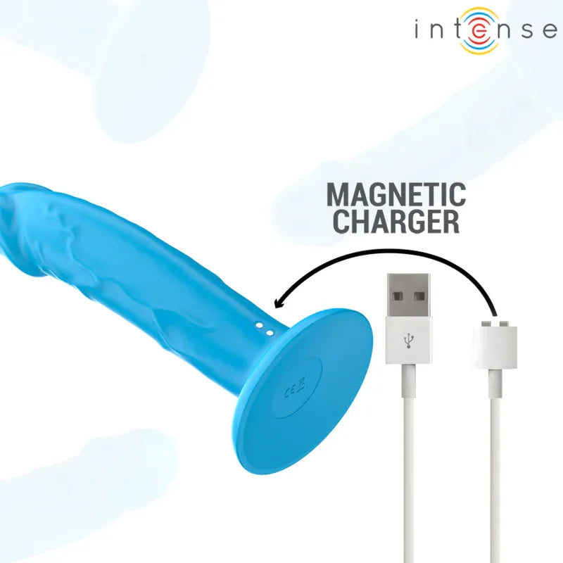 INTENSE - PHOEBE REALISTISCHER VIBRATOR 10 VIBRATIONEN BLAUE FERNBEDIENUNG - Vanelion Paradise