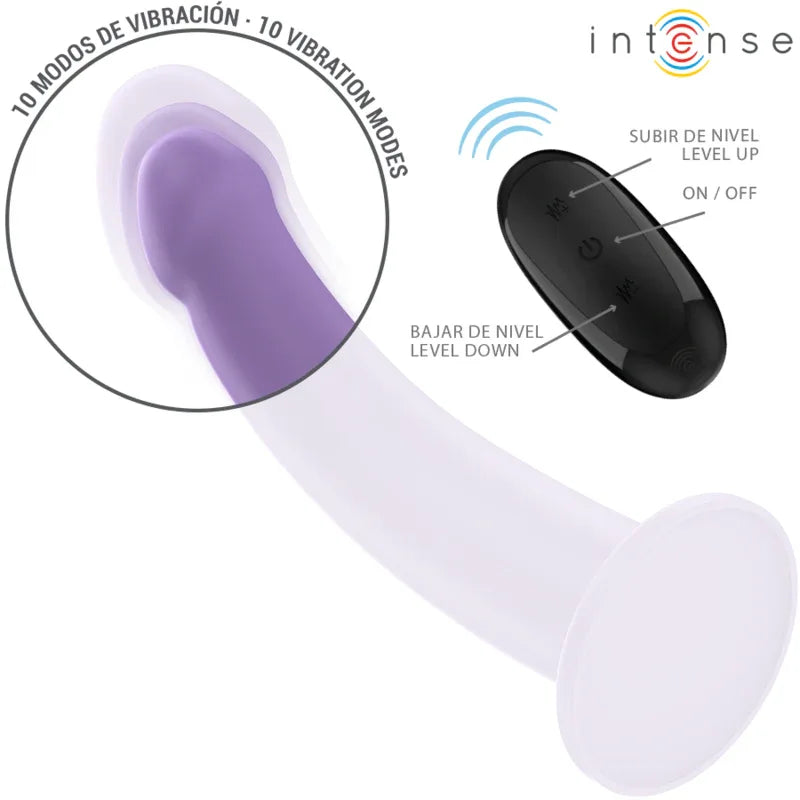 INTENSE - EDDIE VIBRATOR 17,5 CM 10 VIBRATIONEN LILA FERNBEDIENUNG - Vanelion Paradise