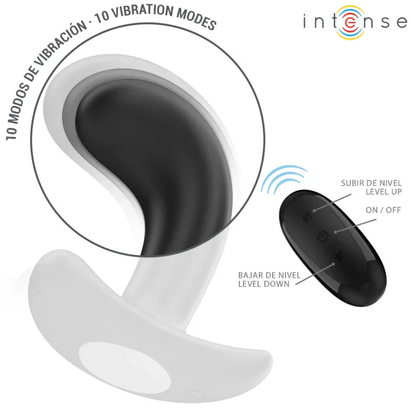 INTENSE - CHANDLER ANAL PLUG 10 VIBRATIONEN SCHWARZ FERNBEDIENUNG - Vanelion Paradise