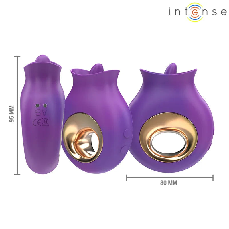 INTENSE - TULI KLITORISSTIMULATOR 9 VIBRATIONEN & 9 OSZILLATIONEN LILA - Vanelion Paradise