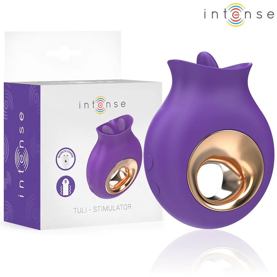 INTENSE - TULI KLITORISSTIMULATOR 9 VIBRATIONEN & 9 OSZILLATIONEN LILA - Vanelion Paradise
