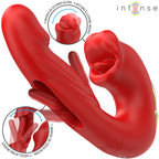 INTENSE - NATHY DOPPELVIBRATOR MIT MULTIFUNKTIONS-STIMULIERENDER MUND ROT - Vanelion Paradise