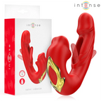 INTENSE - NATHY DOPPELVIBRATOR MIT MULTIFUNKTIONS-STIMULIERENDER MUND ROT - Vanelion Paradise