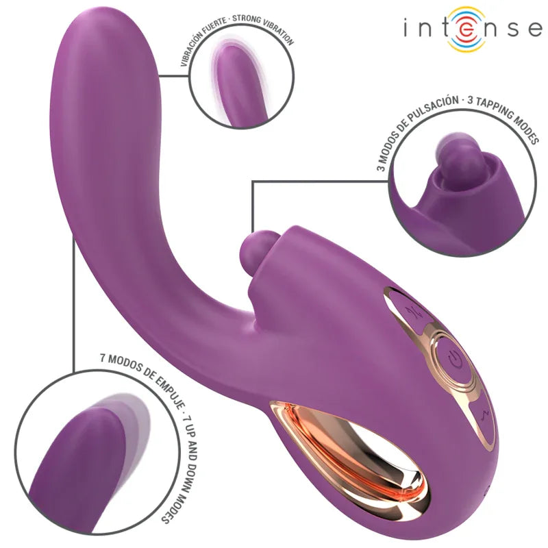 INTENSE - LALI MULTIFUNKTIONS-G-PUNKT-VIBRATOR TAPPING & STOSS & VIBRATION LILA - Vanelion Paradise