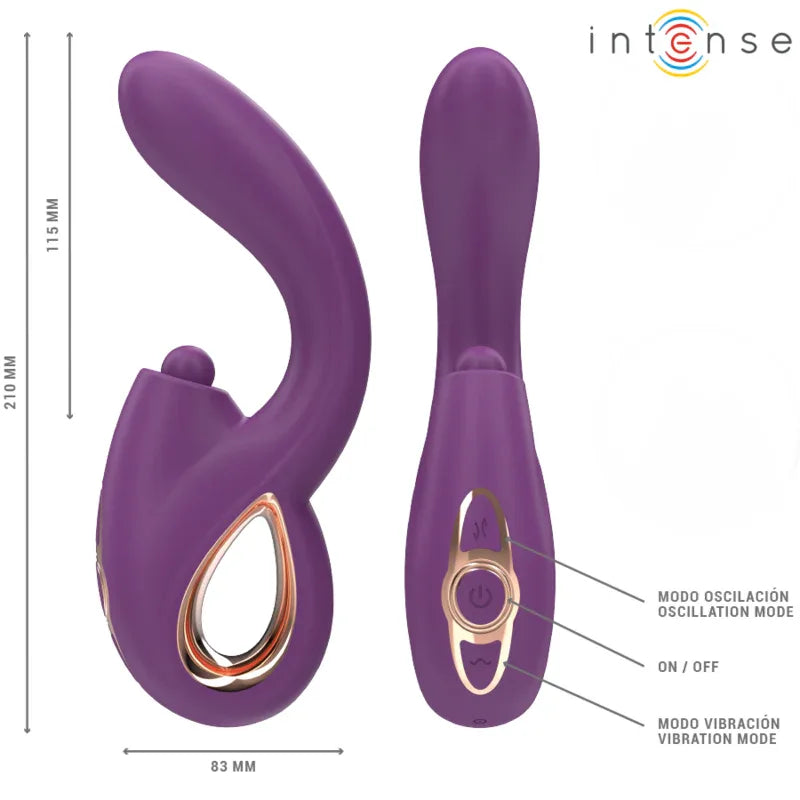INTENSE - LALI MULTIFUNKTIONS-G-PUNKT-VIBRATOR TAPPING & STOSS & VIBRATION LILA - Vanelion Paradise