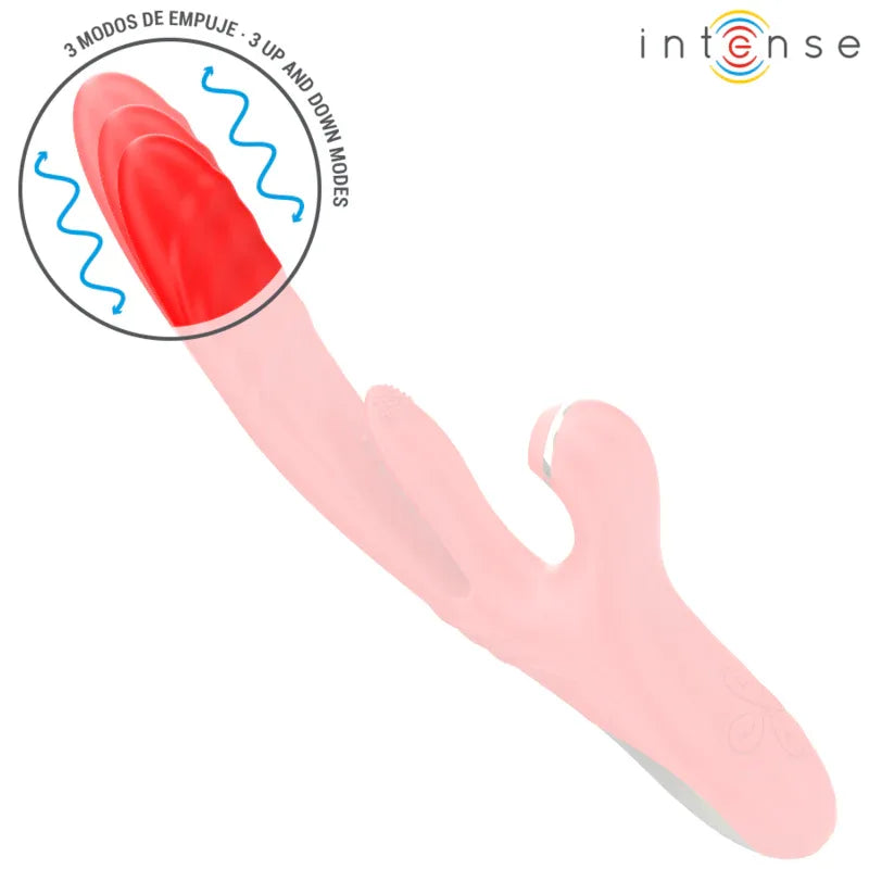 INTENSE - KAROL MULTIFUNKTIONSVIBRATOR STOSS & STIMULATION & STIMULIERENDE WELLEN ROT - Vanelion Paradise