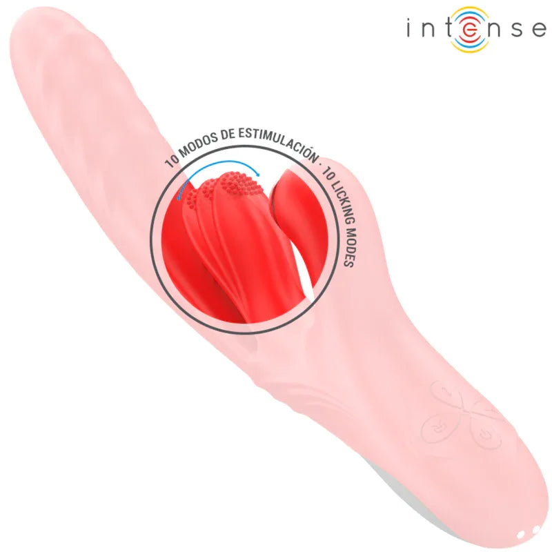 INTENSE - KAROL MULTIFUNKTIONSVIBRATOR STOSS & STIMULATION & STIMULIERENDE WELLEN ROT - Vanelion Paradise