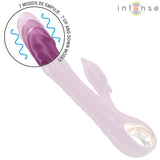 INTENSE - HALLE MULTIFUNKTIONSVIBRATOR MIT DELFIN-STIMULIERENDER ZUNGE LILA - Vanelion Paradise