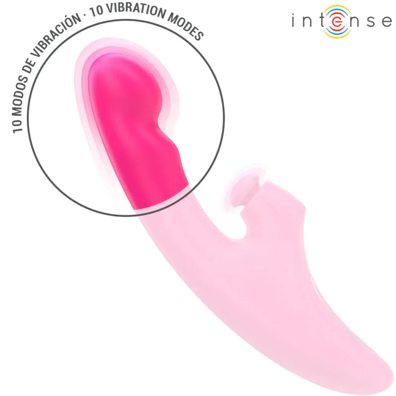 INTENSE - EMI VIBRATOR 13,5 CM MULTIFUNKTION 3 IN 1 10 VIBRATIONEN ROSA - Vanelion Paradise