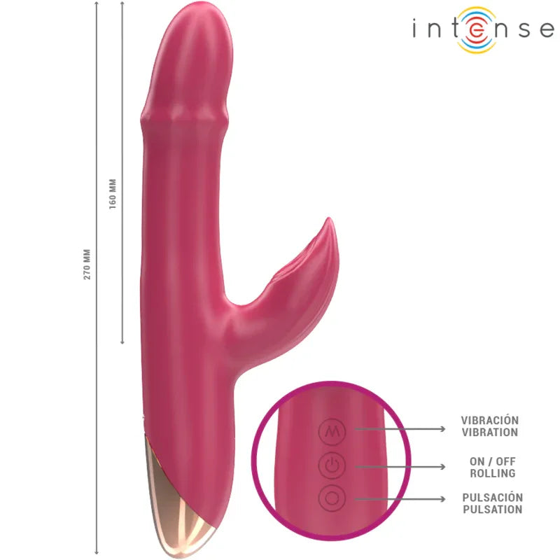INTENSE - CHLOE MULTIFUNKTIONSVIBRATOR 3 IN 1 ROT - Vanelion Paradise