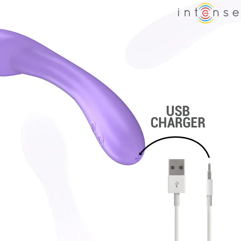 INTENSE - BECKY VIBRATOR 19 CM HEIZBAR 7 VIBRATIONEN LILA - Vanelion Paradise