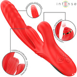 INTENSE - ROSALIA MULTIFUNKTIONSVIBRATOR 3 IN 1 ROT - Vanelion Paradise