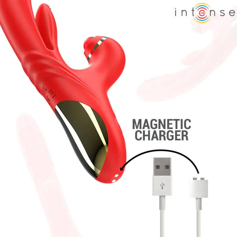 INTENSE - ROSALIA MULTIFUNKTIONSVIBRATOR 3 IN 1 ROT - Vanelion Paradise