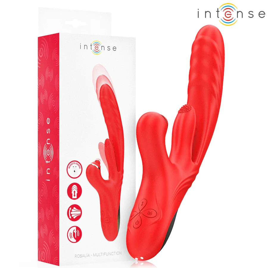 INTENSE - ROSALIA MULTIFUNKTIONSVIBRATOR 3 IN 1 ROT - Vanelion Paradise
