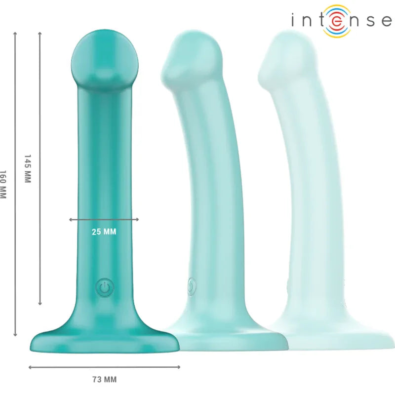 INTENSE - KATIE VIBRATOR MIT SAUGNÄPFEN 10 VIBRATIONEN BLAU FERNBEDIENUNG - Vanelion Paradise