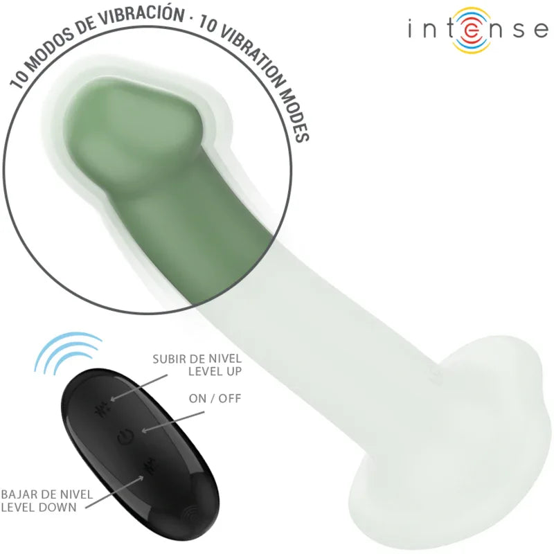 INTENSE - BECCA VIBRATOR MIT SAUGNAPF 10 VIBRATIONEN GRÜNE FERNBEDIENUNG - Vanelion Paradise