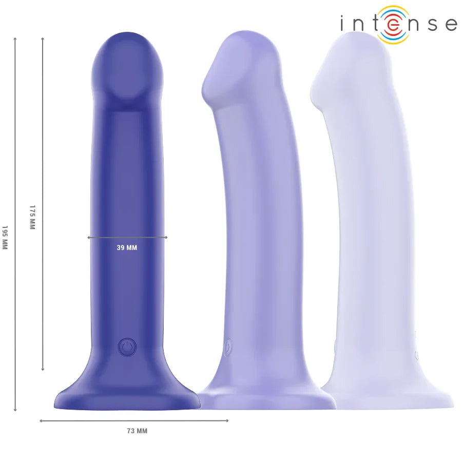 INTENSE - VICTORIA VIBRATOR MIT SAUGNAPF 10 VIBRATIONEN DUNKELBLAU FERNBEDIENUNG - Vanelion Paradise