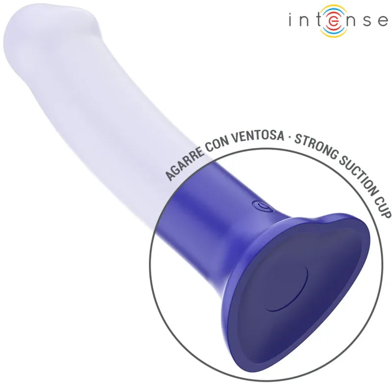 INTENSE - VICTORIA VIBRATOR MIT SAUGNAPF 10 VIBRATIONEN DUNKELBLAU FERNBEDIENUNG - Vanelion Paradise