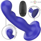 INTENSE - SHORTY VIBRATOR MIT SAUGNÄPFEN BLAU FERNBEDIENUNG - Vanelion Paradise