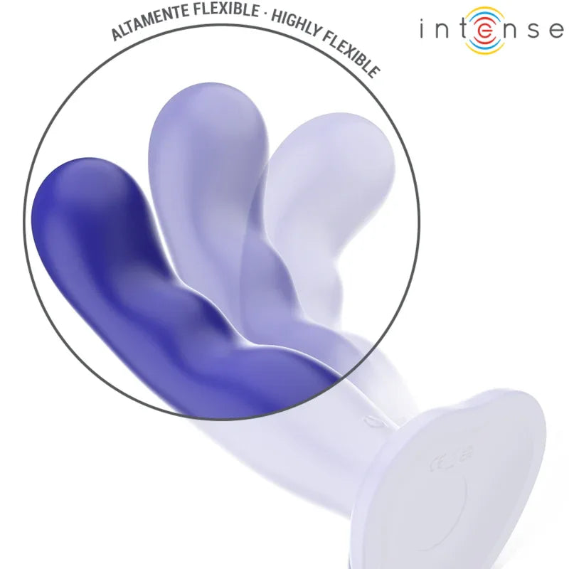 INTENSE - SHORTY VIBRATOR MIT SAUGNÄPFEN BLAU FERNBEDIENUNG - Vanelion Paradise