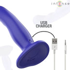 INTENSE - SHORTY VIBRATOR MIT SAUGNÄPFEN BLAU FERNBEDIENUNG - Vanelion Paradise