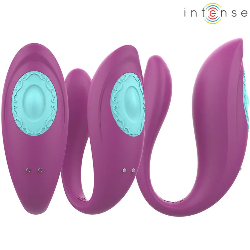 INTENSE - ANNIE U-FÖRMIGER VIBRATOR UND STIMULATOR LILA FERNBEDIENUNG - Vanelion Paradise