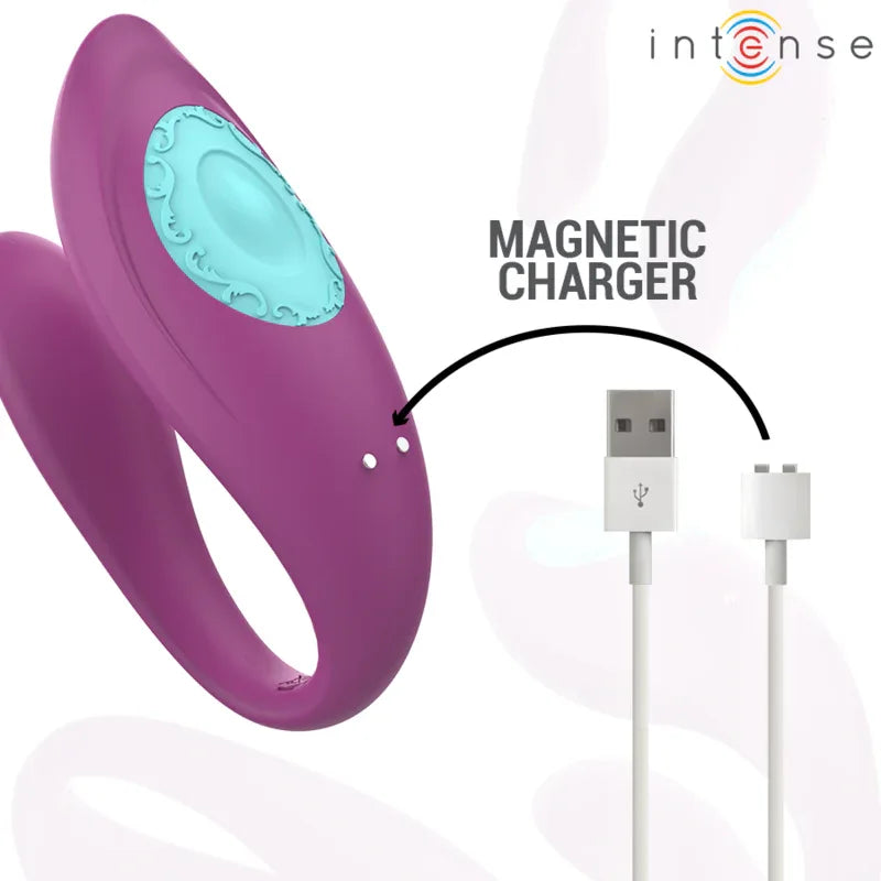 INTENSE - ANNIE U-FÖRMIGER VIBRATOR UND STIMULATOR LILA FERNBEDIENUNG - Vanelion Paradise