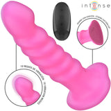 INTENSE - CINDY VIBRATOR GRÖSSE L SPIRALENDESIGN 10 VIBRATIONEN ROSA FERNBEDIENUNG - Vanelion Paradise