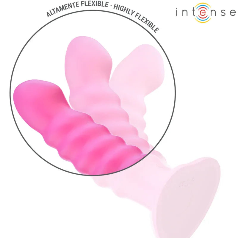 INTENSE - CINDY VIBRATOR GRÖSSE L SPIRALENDESIGN 10 VIBRATIONEN ROSA FERNBEDIENUNG - Vanelion Paradise