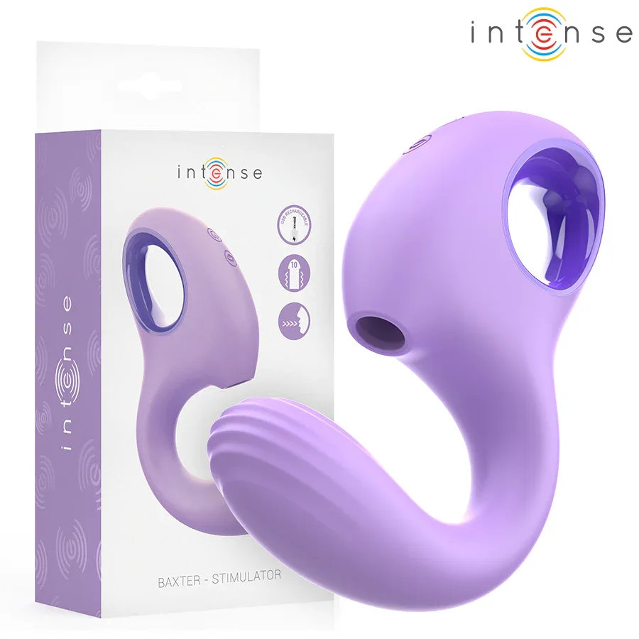 INTENSE - BAXTER VIBRATOR & STIMULATOR VIOLETT - Vanelion Paradise