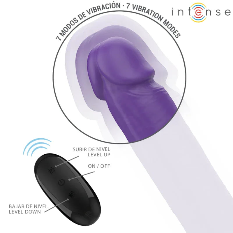 INTENSE - GUNTER DILDO DOPPELVIBRATOR 40 CM LILA FERNBEDIENUNG - Vanelion Paradise